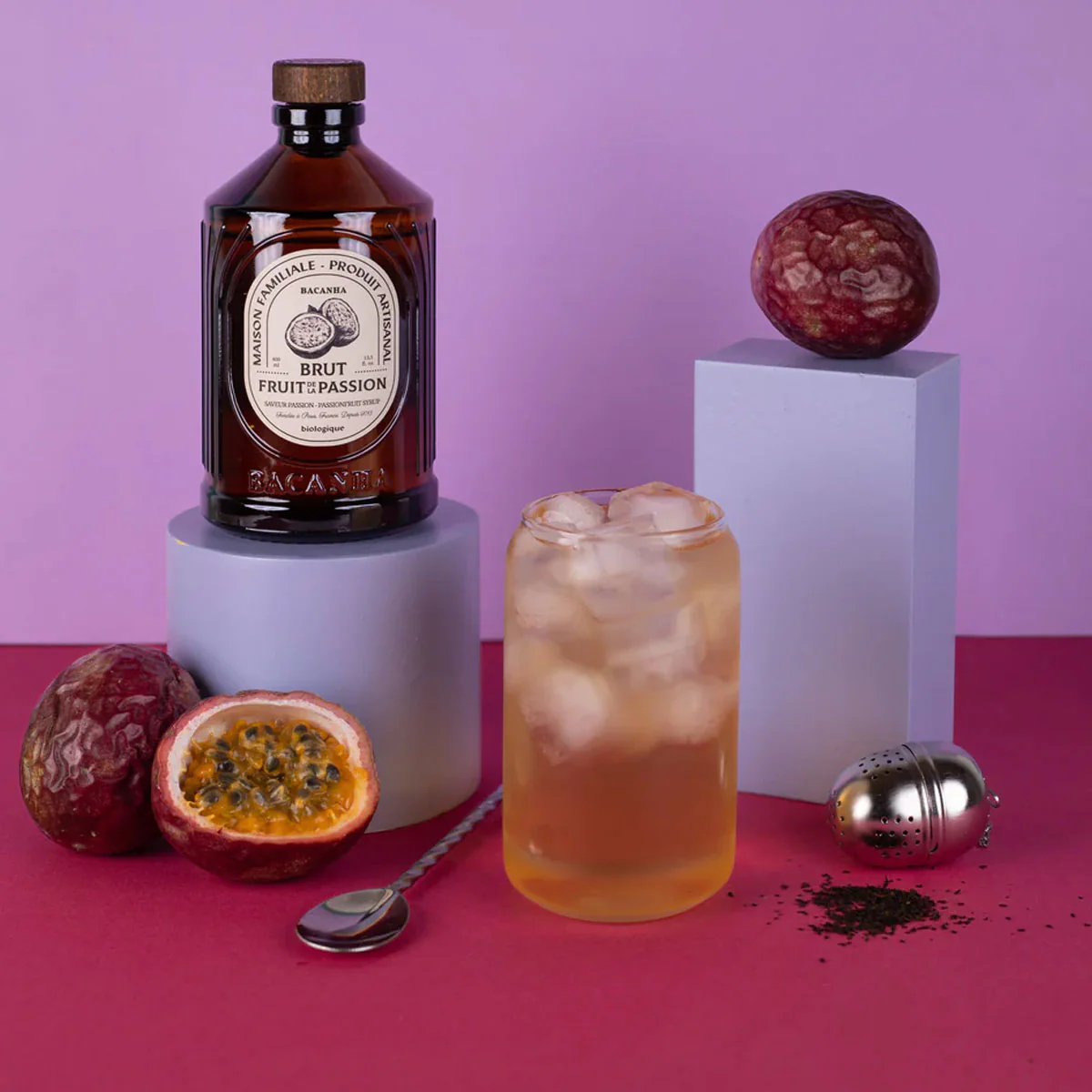 Sirop Brut de Fruit de la passion Bio - 400 ml - Image 3