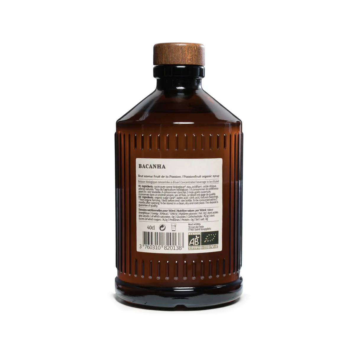 Sirop Brut de Fruit de la passion Bio - 400 ml - Image 4