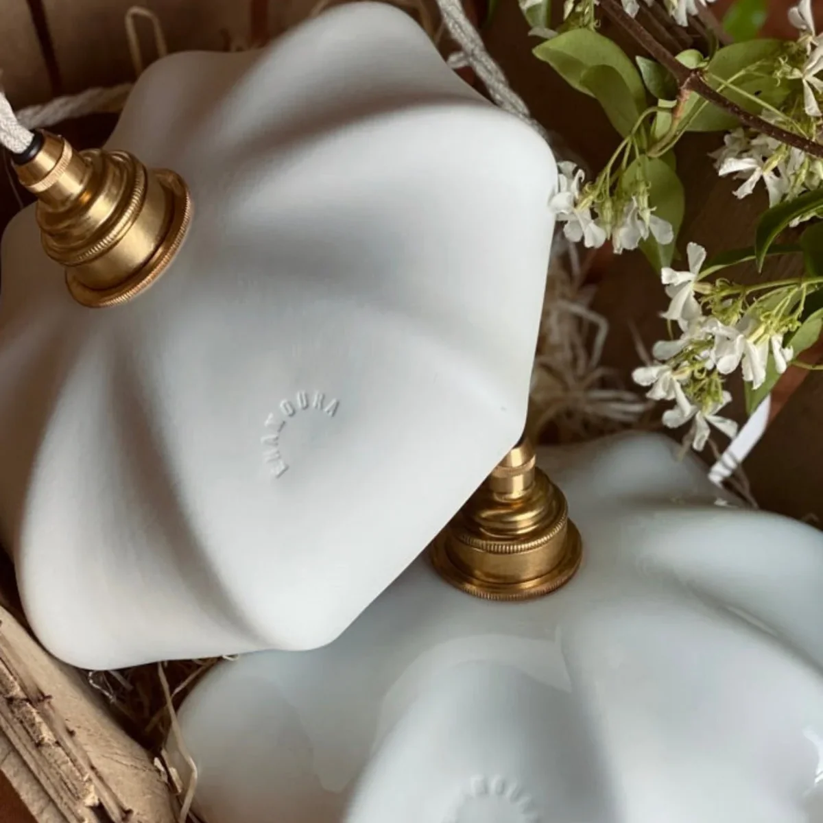 Suspension en applique Maria en Porcelaine biscuit - Image 2