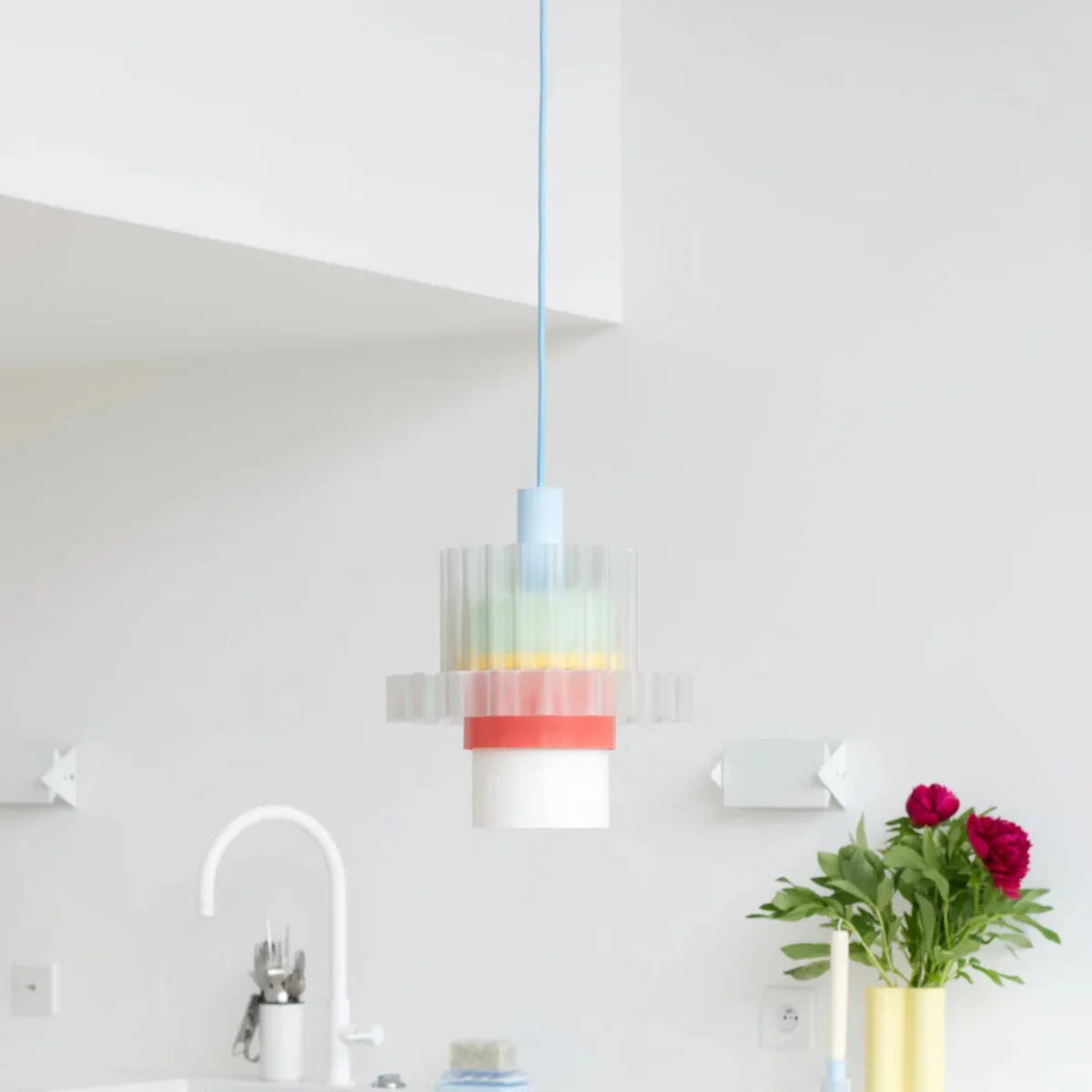 Suspension Gigi n°5 - Cable Bleu Ciel - Image 3