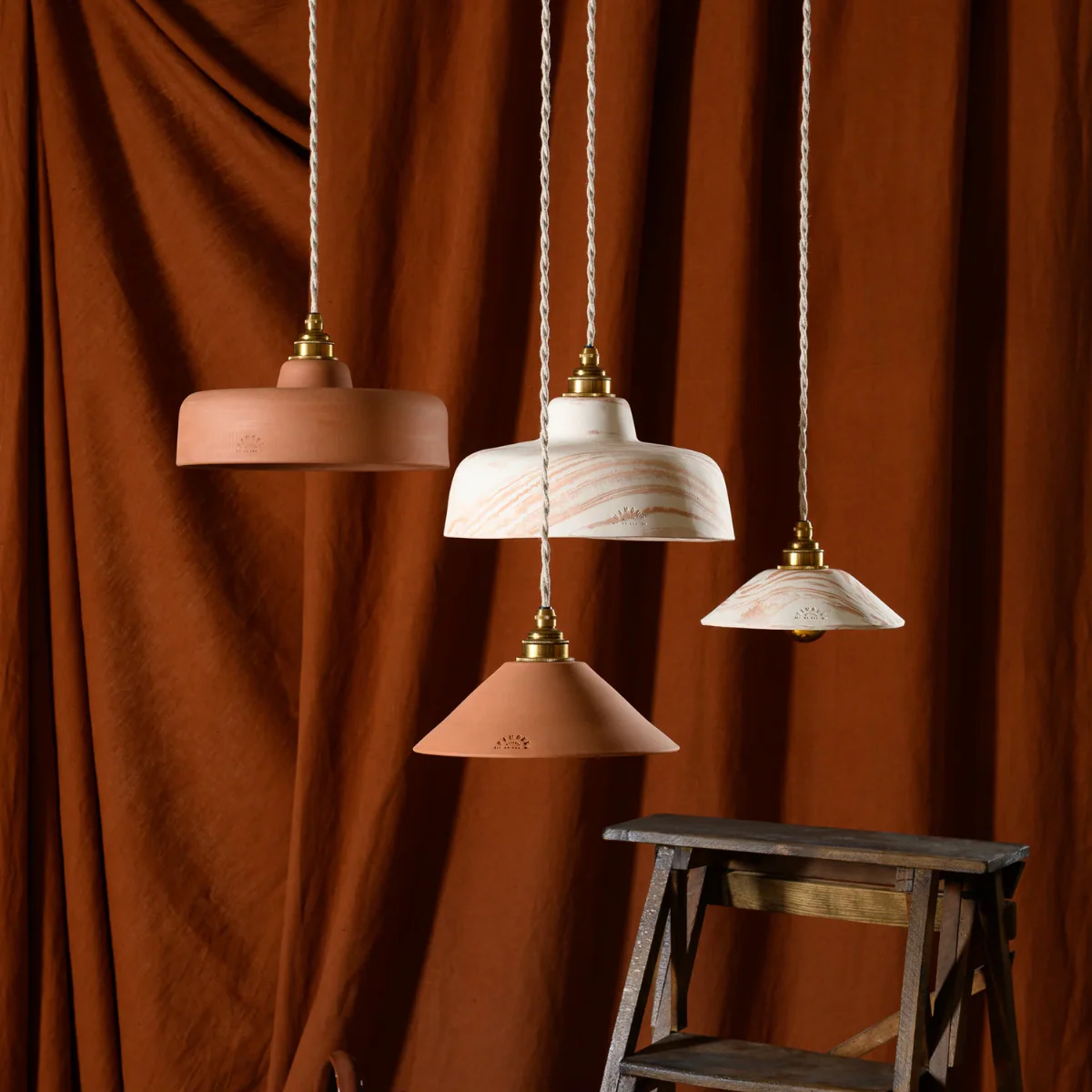 Suspension Lisette en Terre Cuite Rouge - Image 3