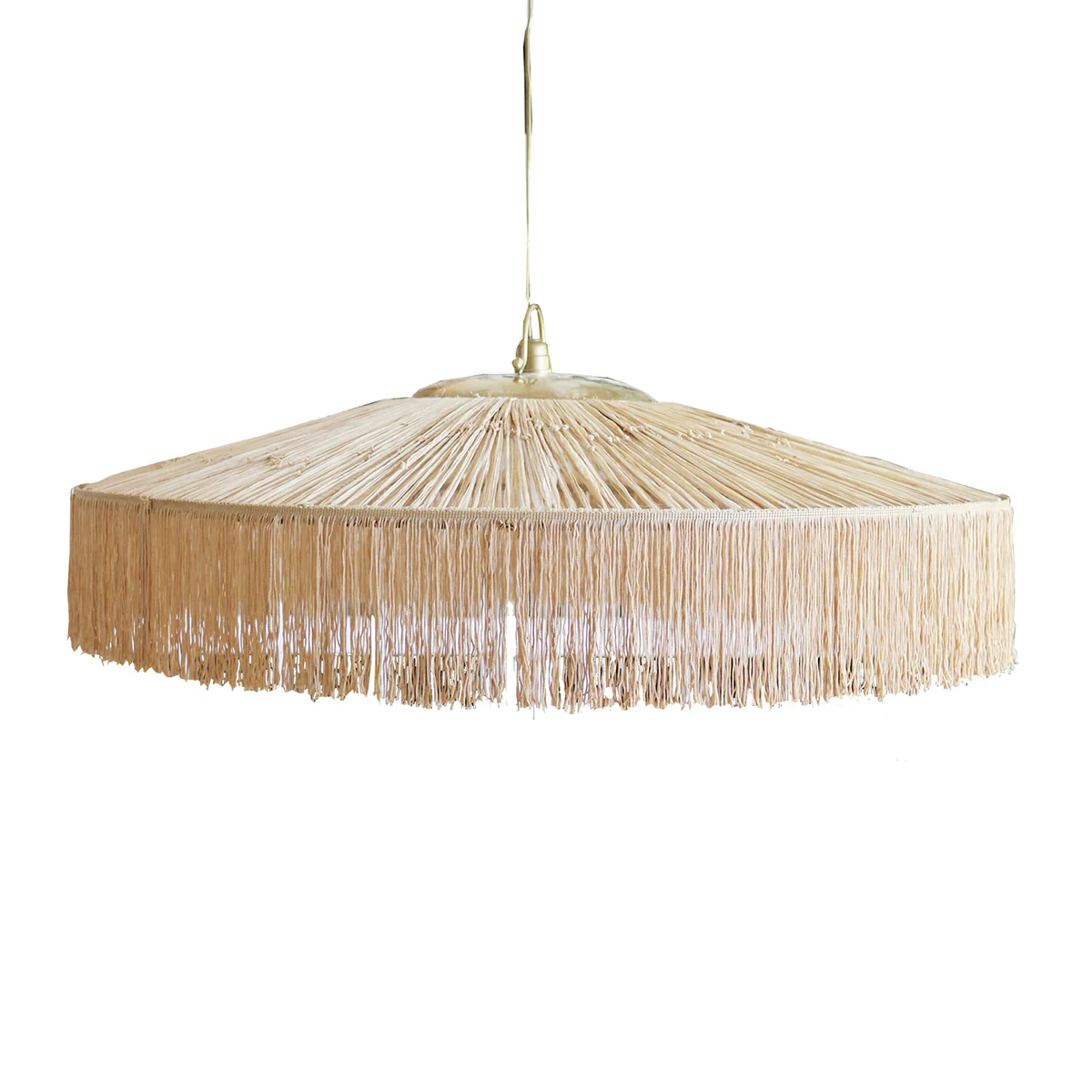 Suspension Parasol Franges - Ø 100 cm - Naturel