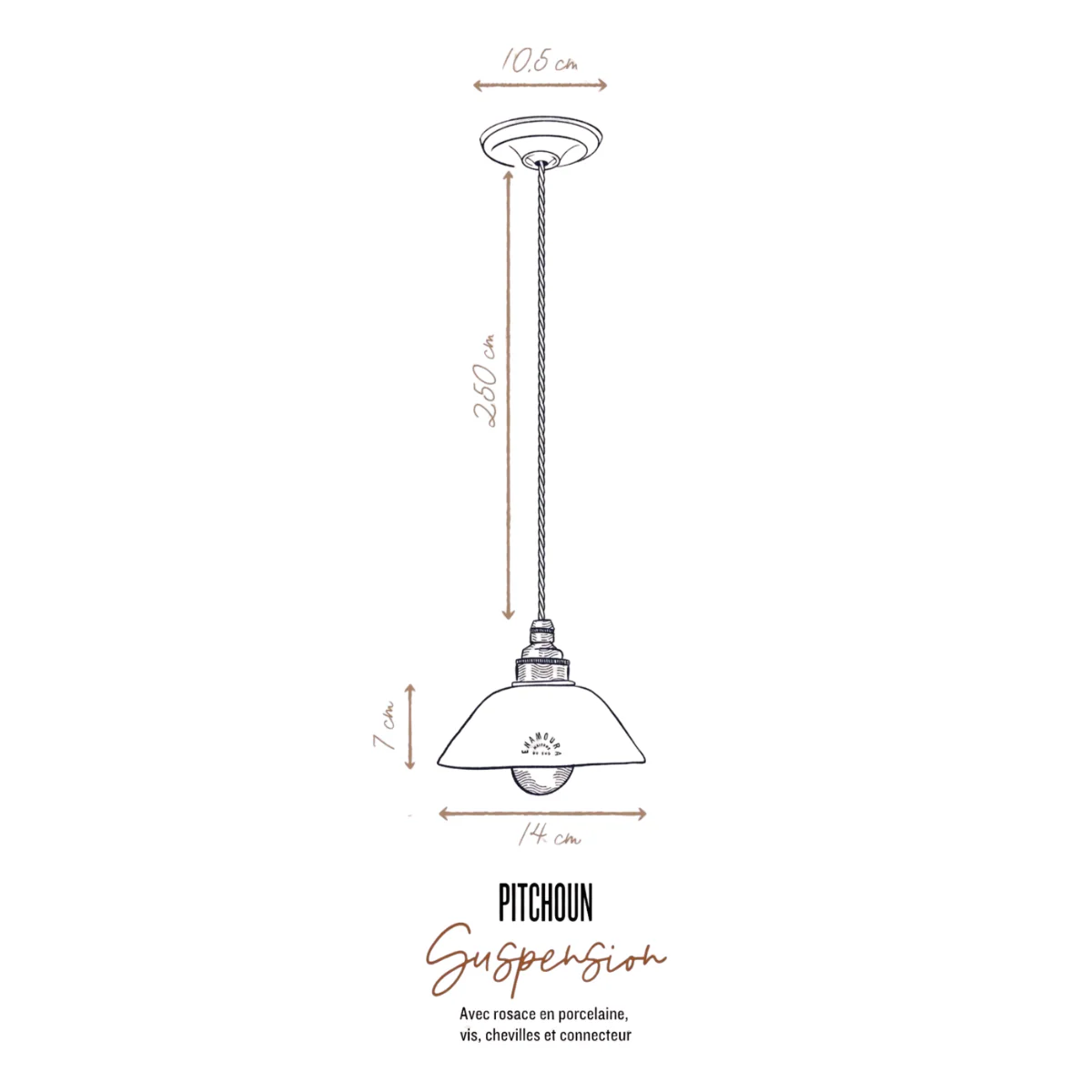 Suspension Pitchoun en Porcelaine biscuit - Image 6