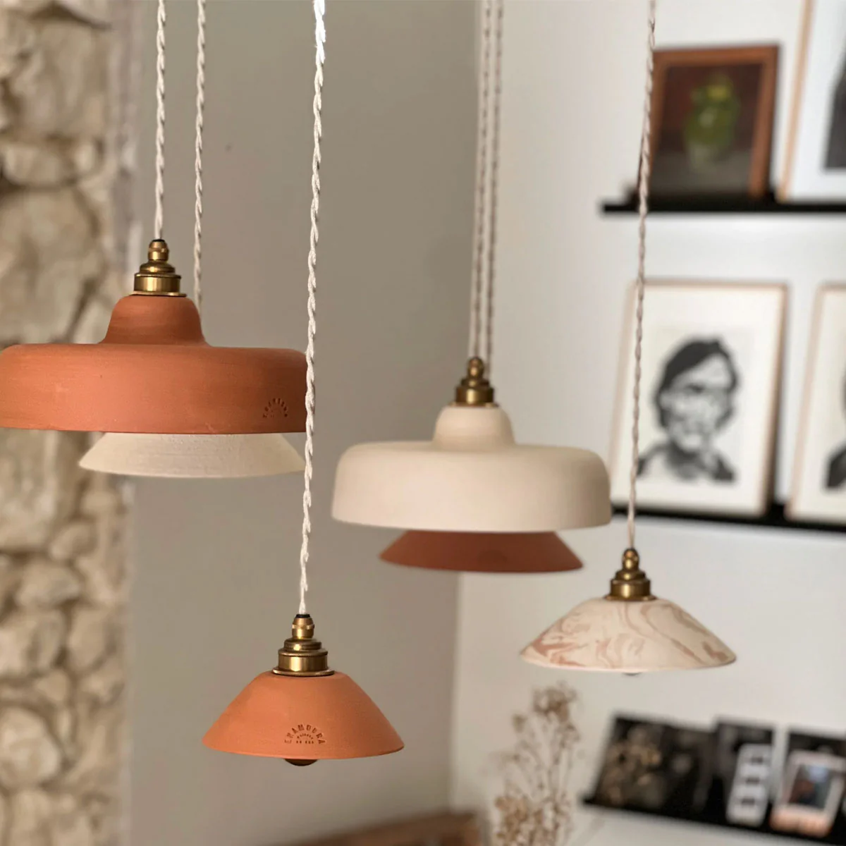 Suspension Pitchoun en Terre Cuite Rouge - Image 5