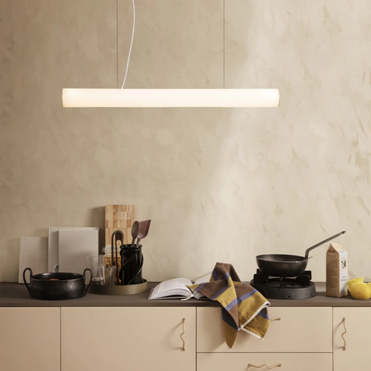 Suspension Vuelta - 100 cm - Blanc & Doré - Image 6