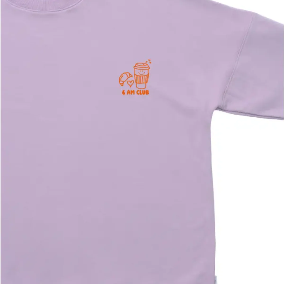 Sweatshirt Adulte Coffee Before Chaos Lilas - Image 5