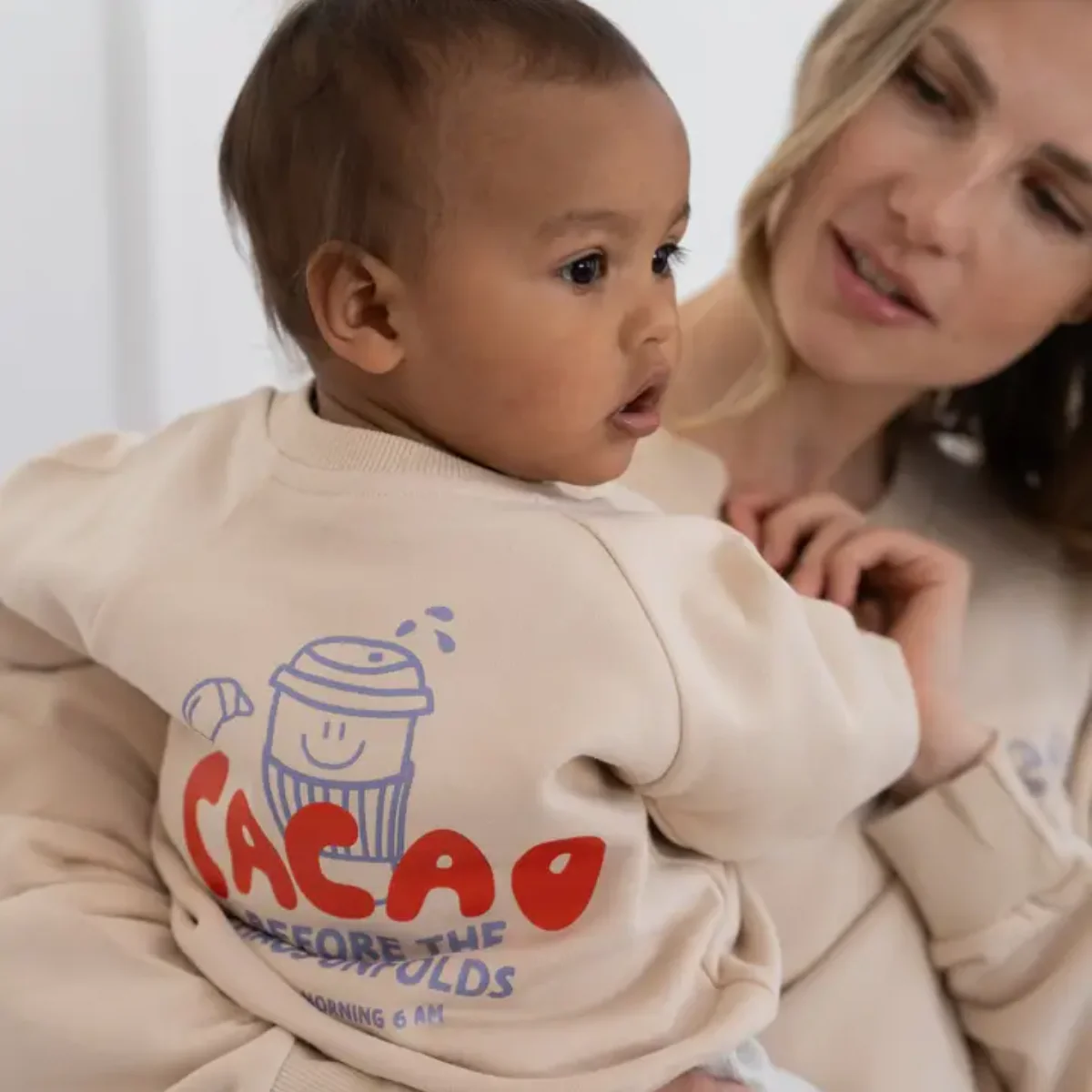 Sweatshirt Cacao Before Chaos Mini and Me Beige - Image 3