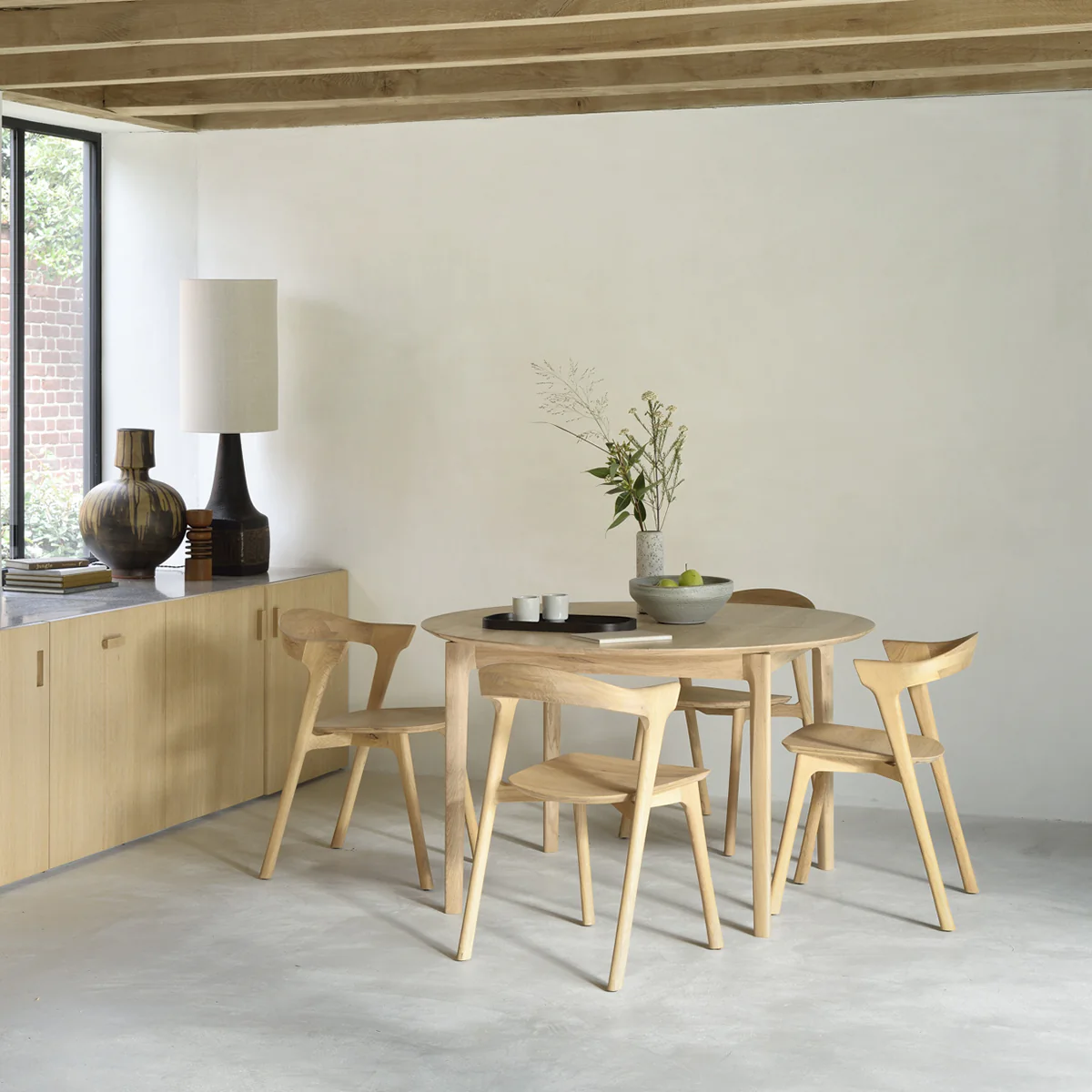 Table à rallonge Bok en chêne - L 129/179 cm - Image 6