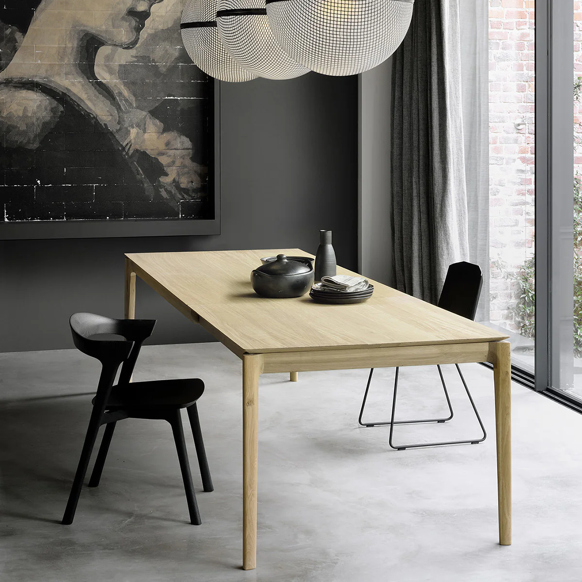 Table à rallonge Bok en chêne - L 180/280 cm - Image 6