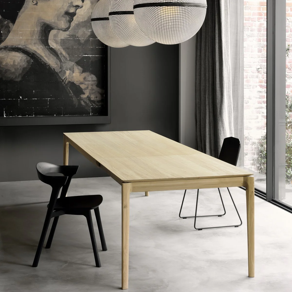 Table à rallonge Bok en chêne - L 160/240 cm - Image 3