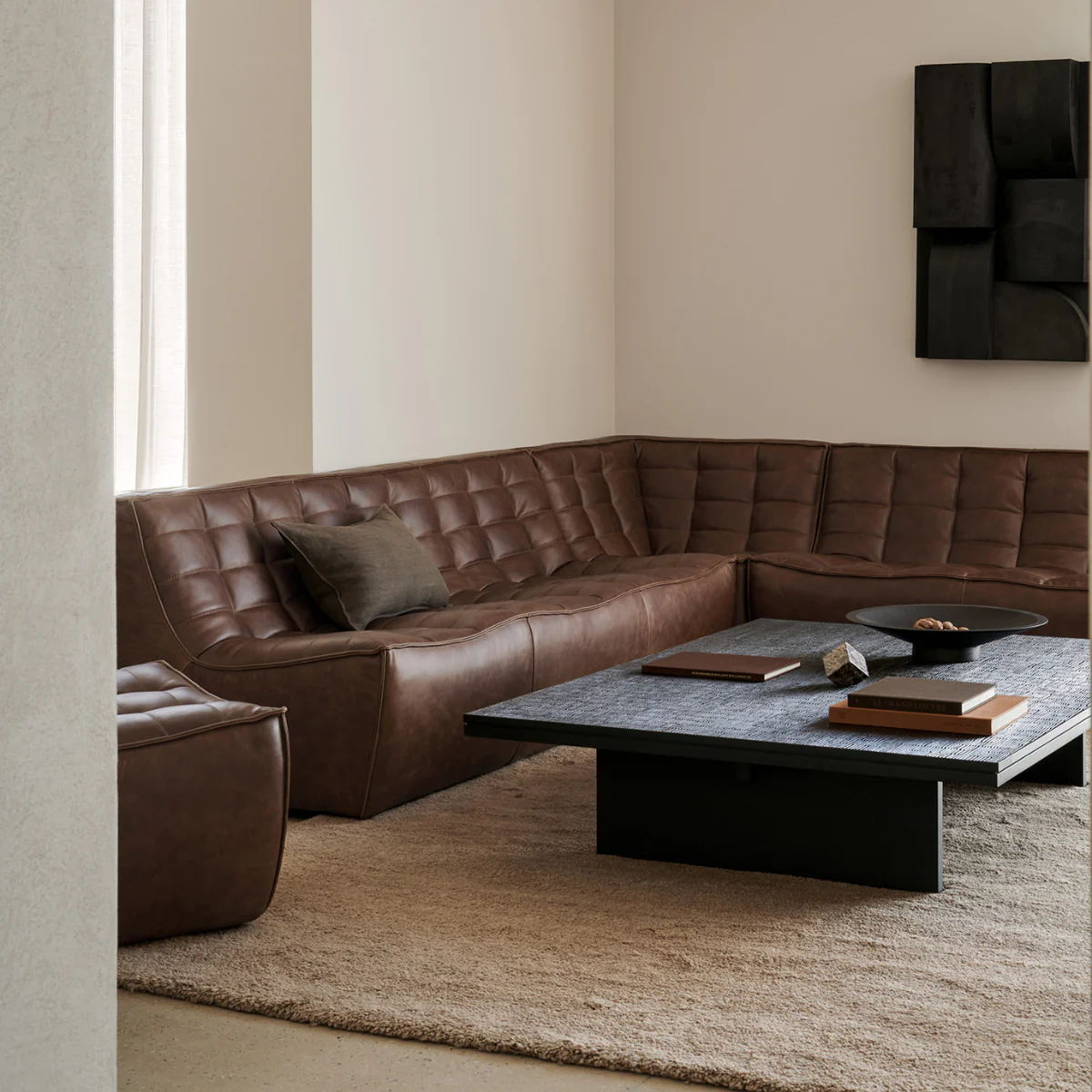 Table basse Grooves - Teck off Noir - Image 12