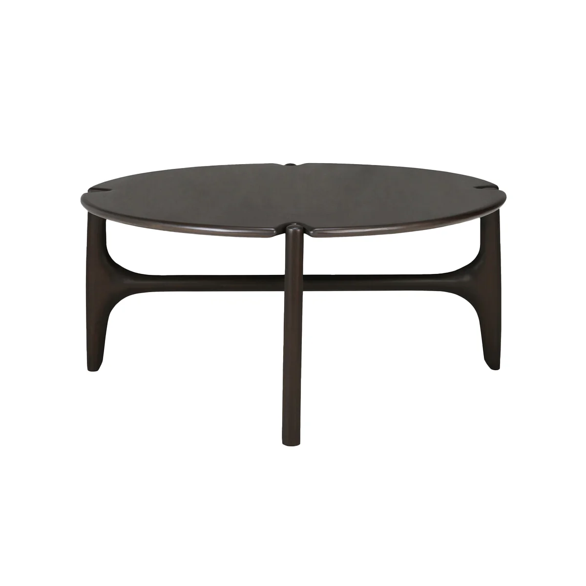 Table basse PI en Acajou Brun Foncé