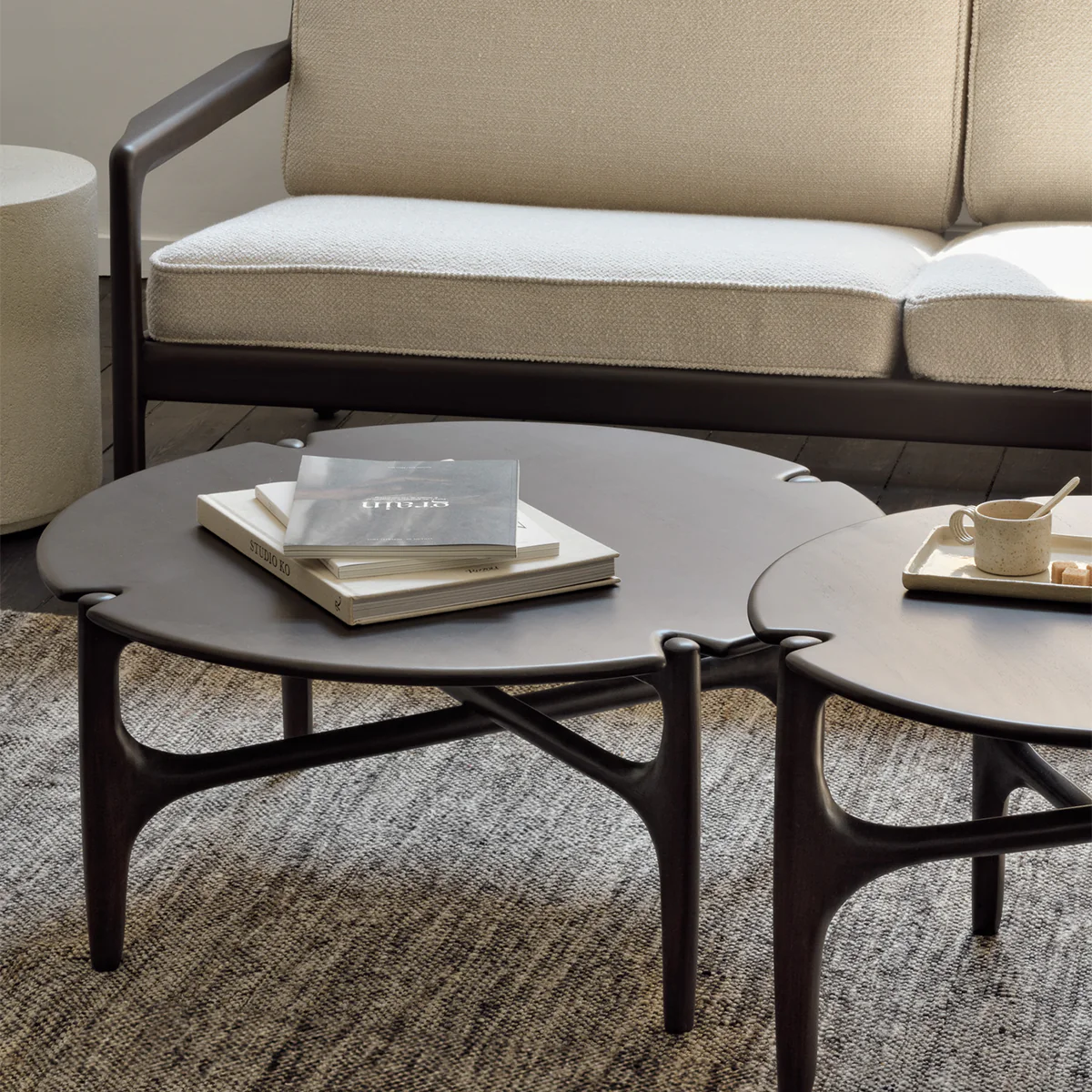 Table basse PI en Acajou Brun Foncé - Image 7