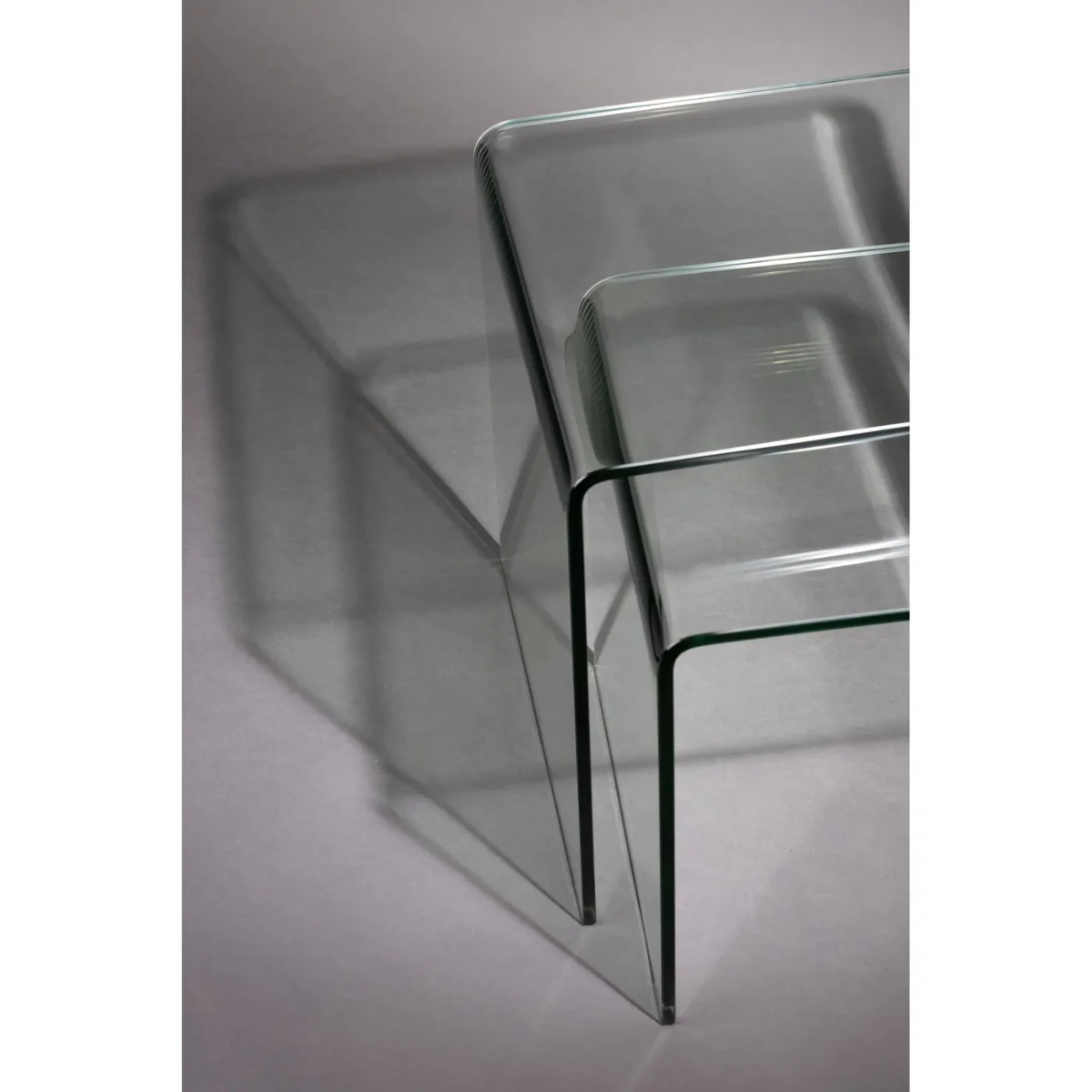 Table d'appoint Vetro Set de 2 - Transparent - Image 4