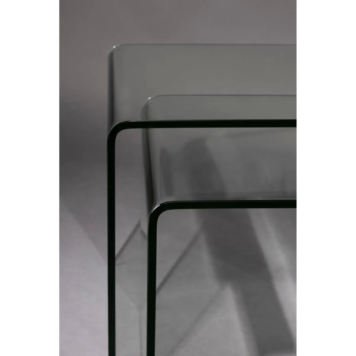 Table d'appoint Vetro Set de 2 - Transparent - Image 5