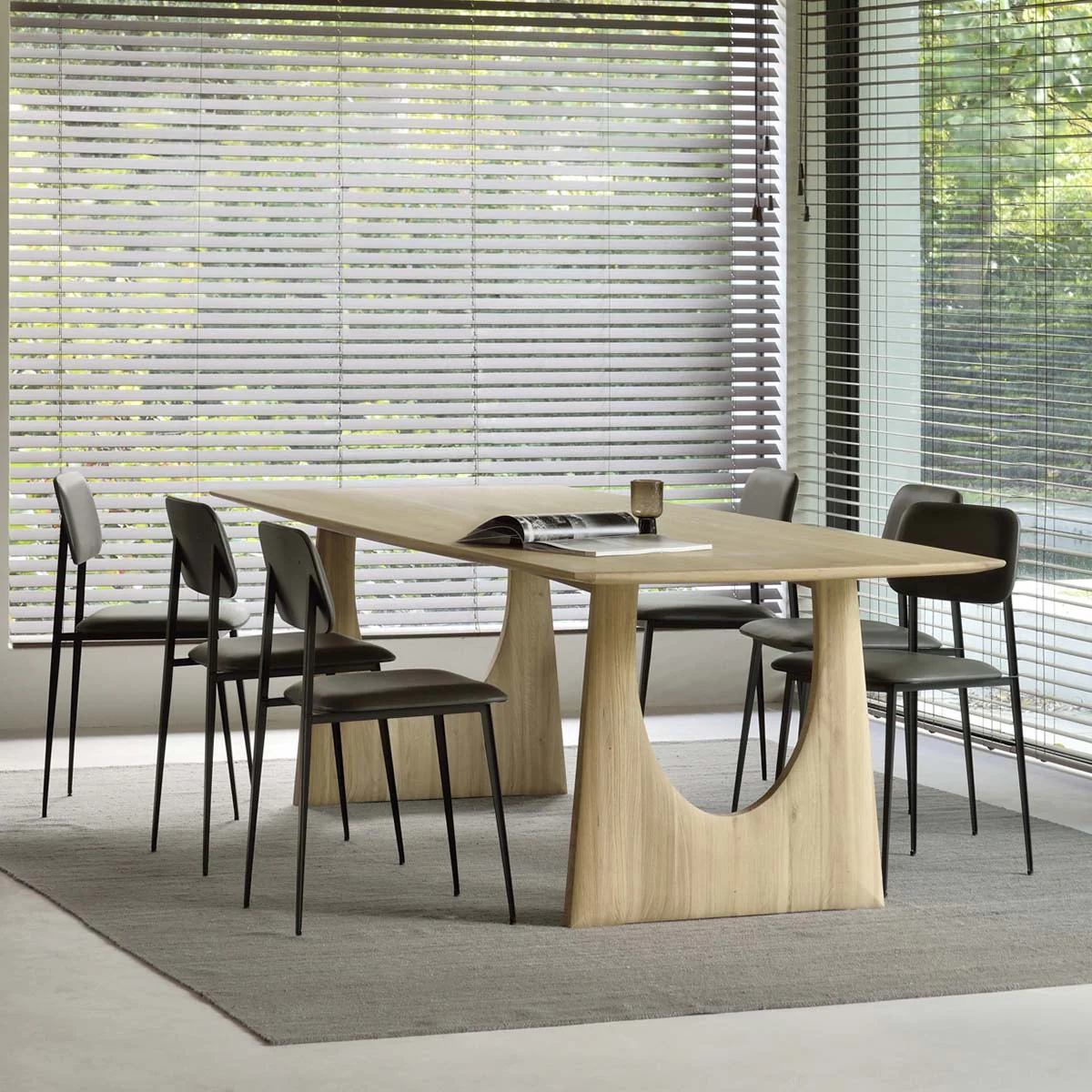 Table Geometric en chêne - L 250 cm - Image 3