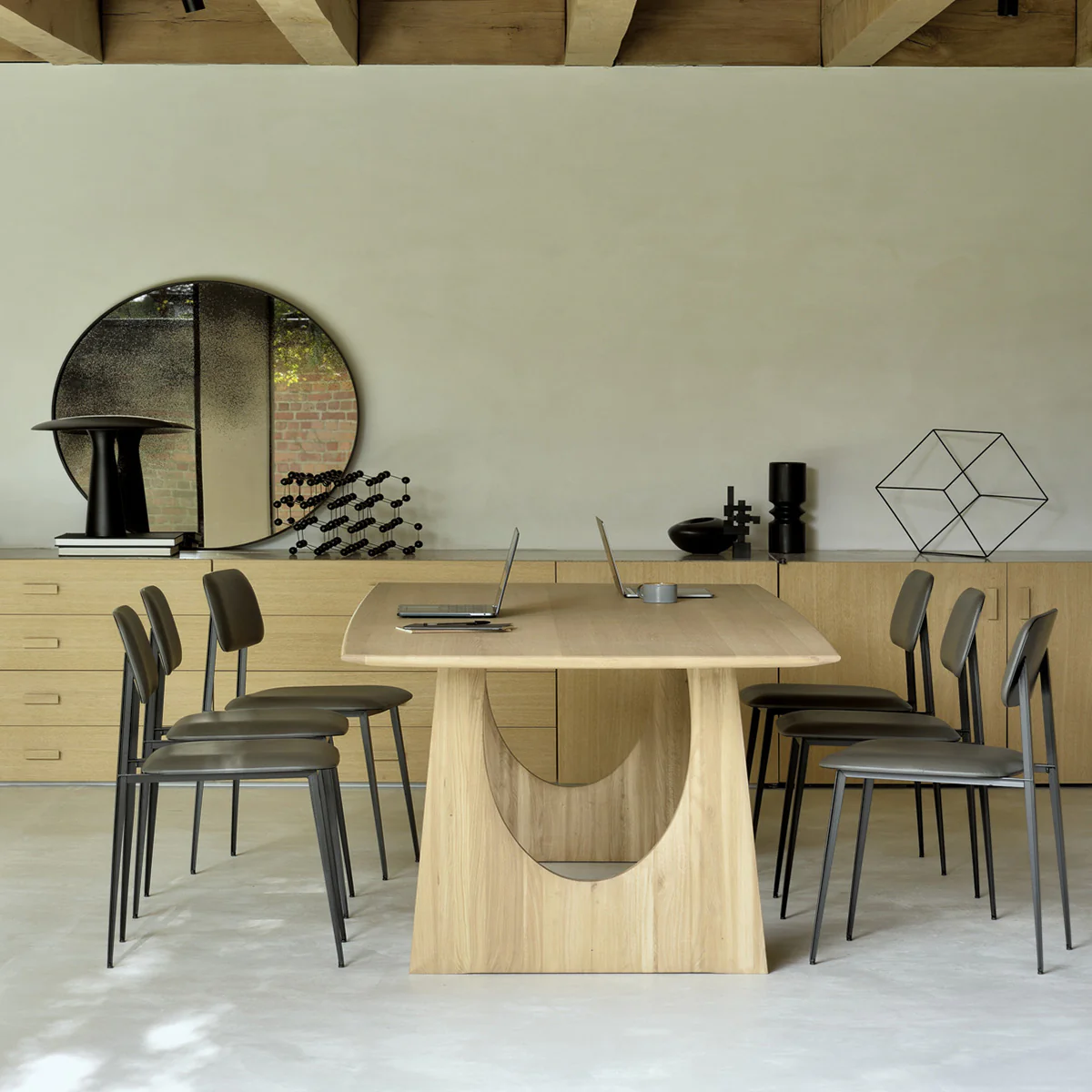 Table Geometric en chêne - L 250 cm - Image 4