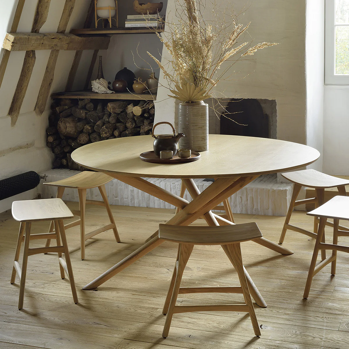 Tabouret Osso en chêne - Image 3