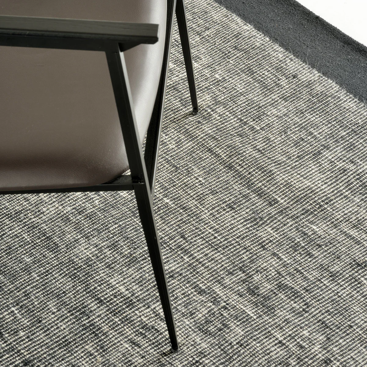 Tapis Kilim 100% pur Laine - 170 x 240 cm - Black dots - Image 2
