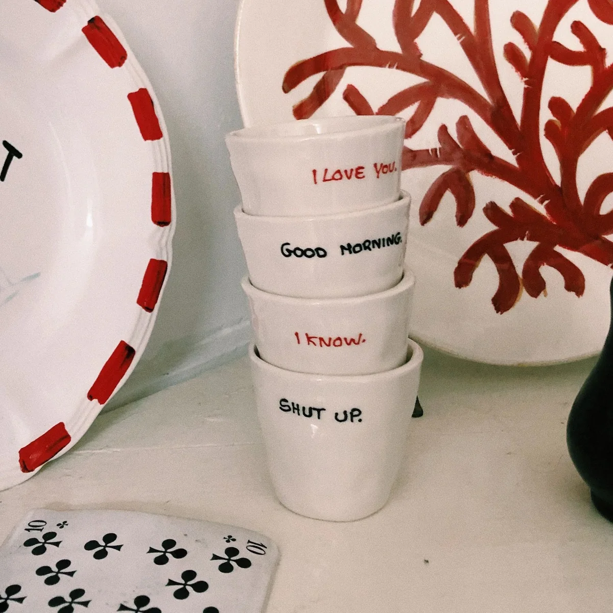 Tasse à expresso I Love You - Blanc - Image 3