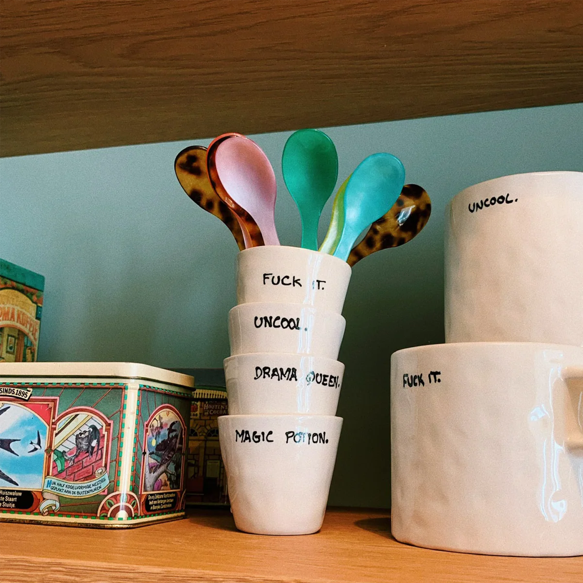 Tasse Expresso Fuck It - Blanc - Image 3