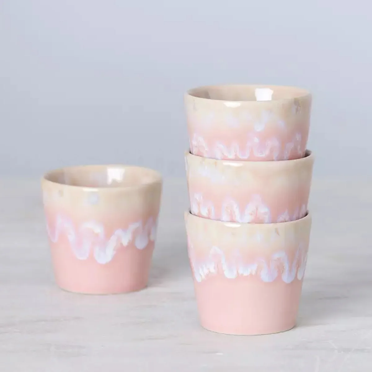 Tasse Grespresso en grès céramique - Rose clair - Image 3