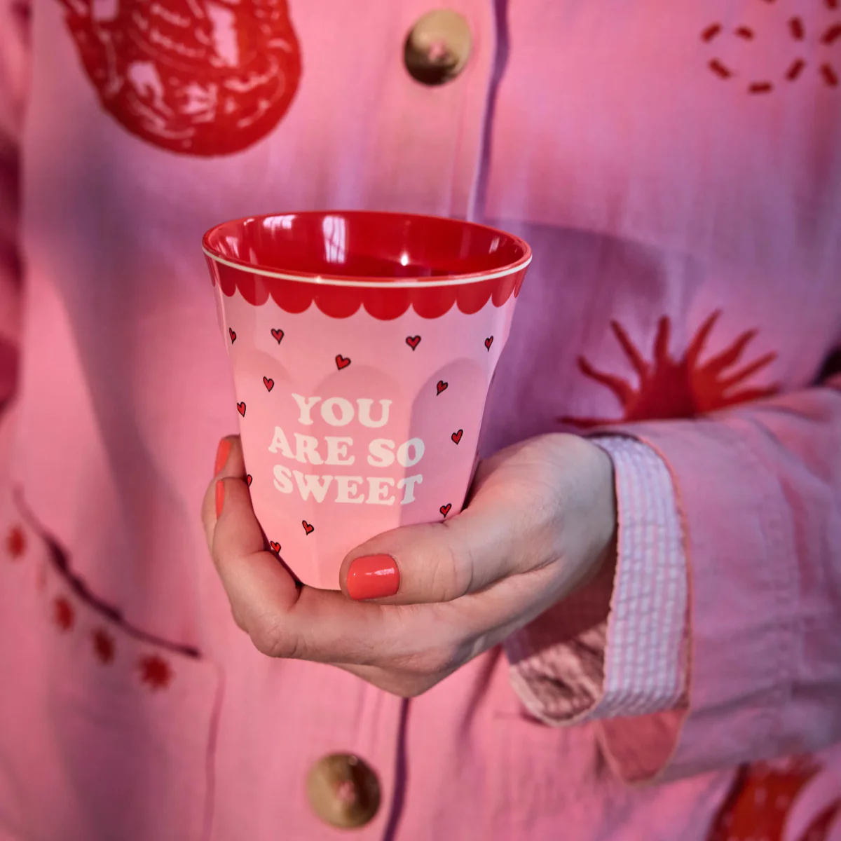 Tasse Snoopy en mélamine - Pink M 250 ml - Image 2