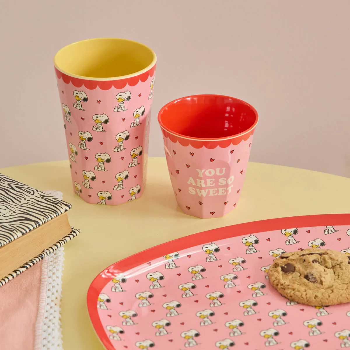 Tasse Snoopy en mélamine - Pink M 250 ml - Image 3