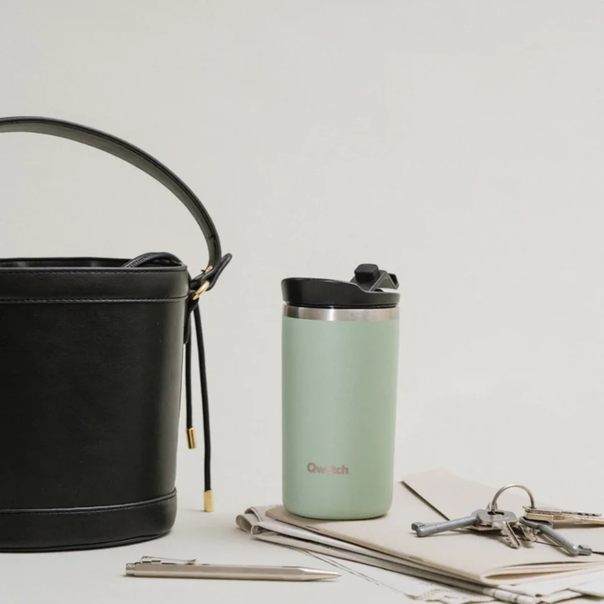 Travel Mug Isotherme - Vert Tilleul - Image 3