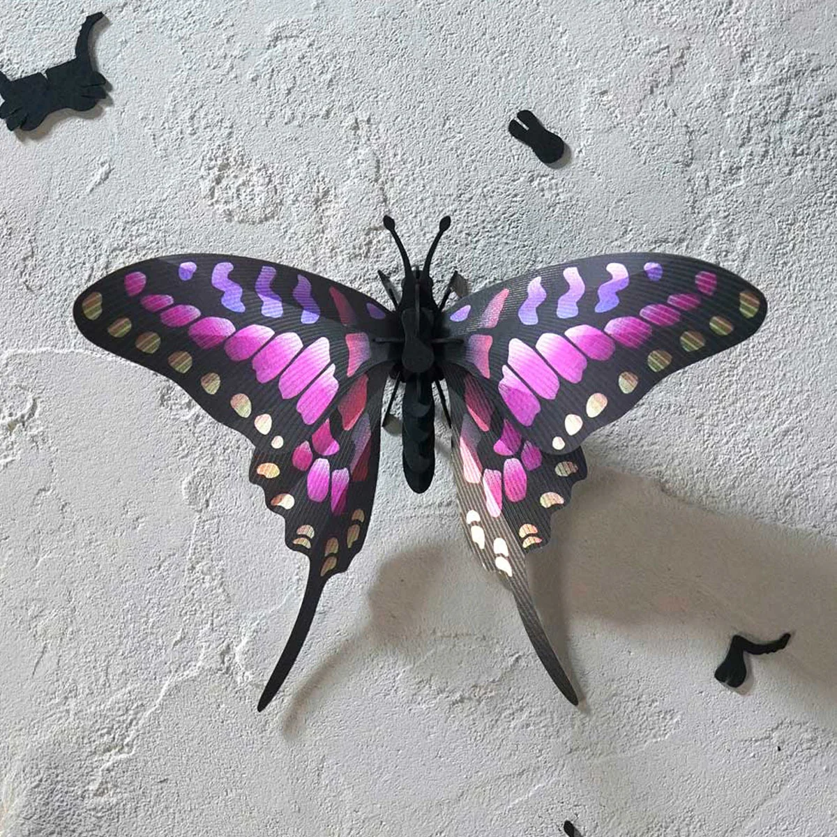 Trophée Origami Papillon Épée Rose - Image 3
