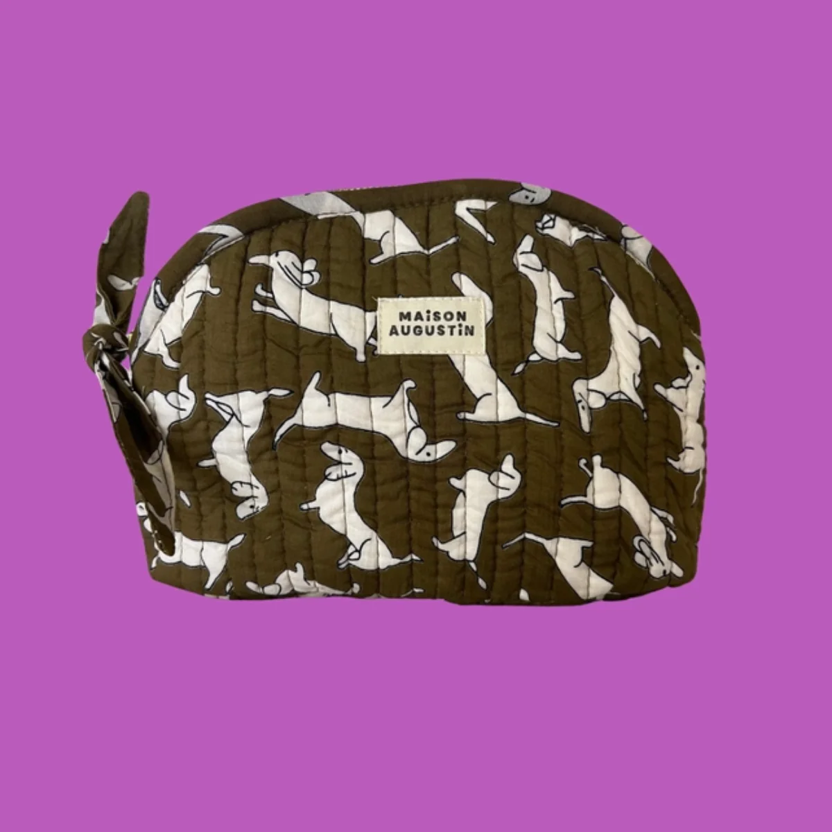 Trousse de Makeup - Teckel Kaki - Image 2