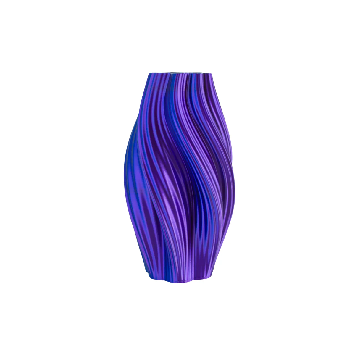 Vase 3D Printed Hot Ice Cream Blue/Purple - 35 cm - Image 2