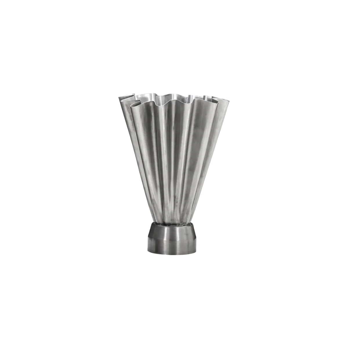 Vase HDFlood Fini Argent Brossé 33 x 23 cm