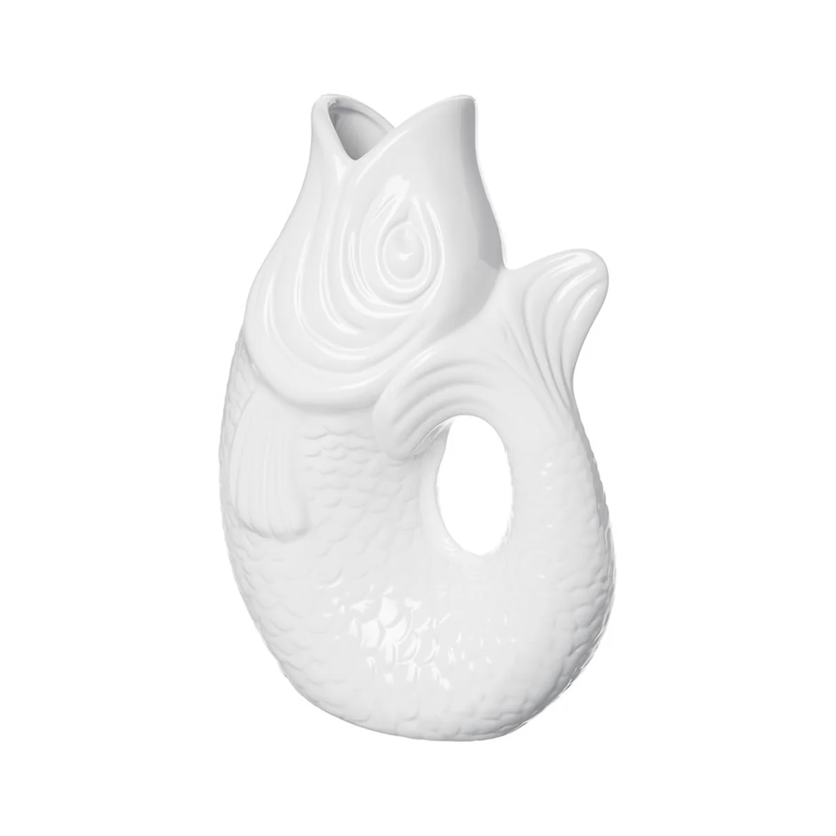 Vase Monsieur Carafon Poisson - Blanc - Image 4