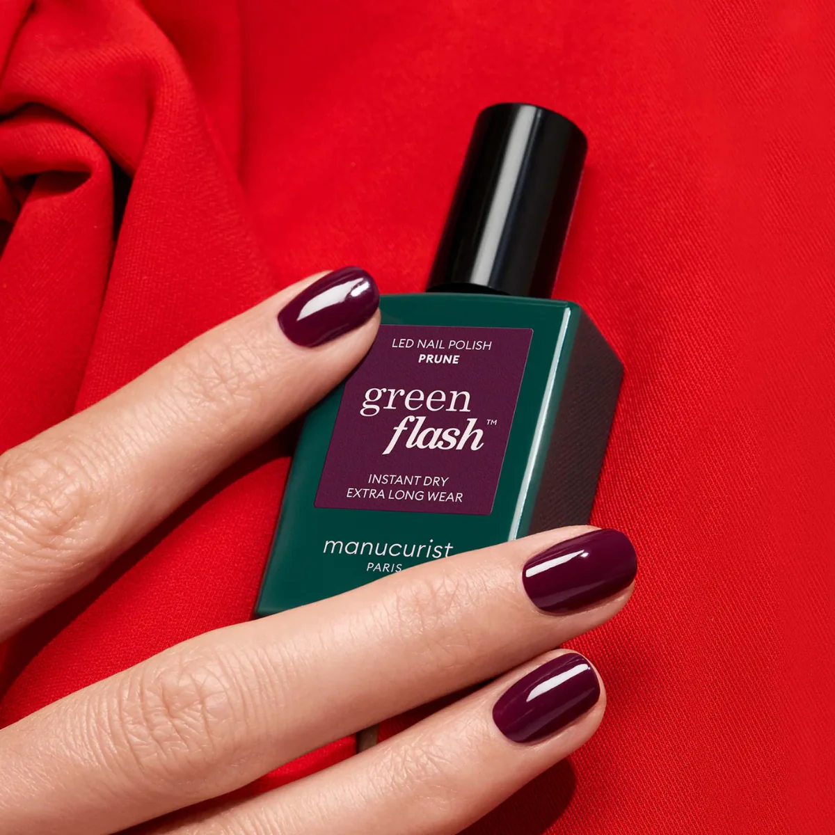 Vernis Semi-permanent LED Green Flash™ - Prune - 15 ml - Image 2