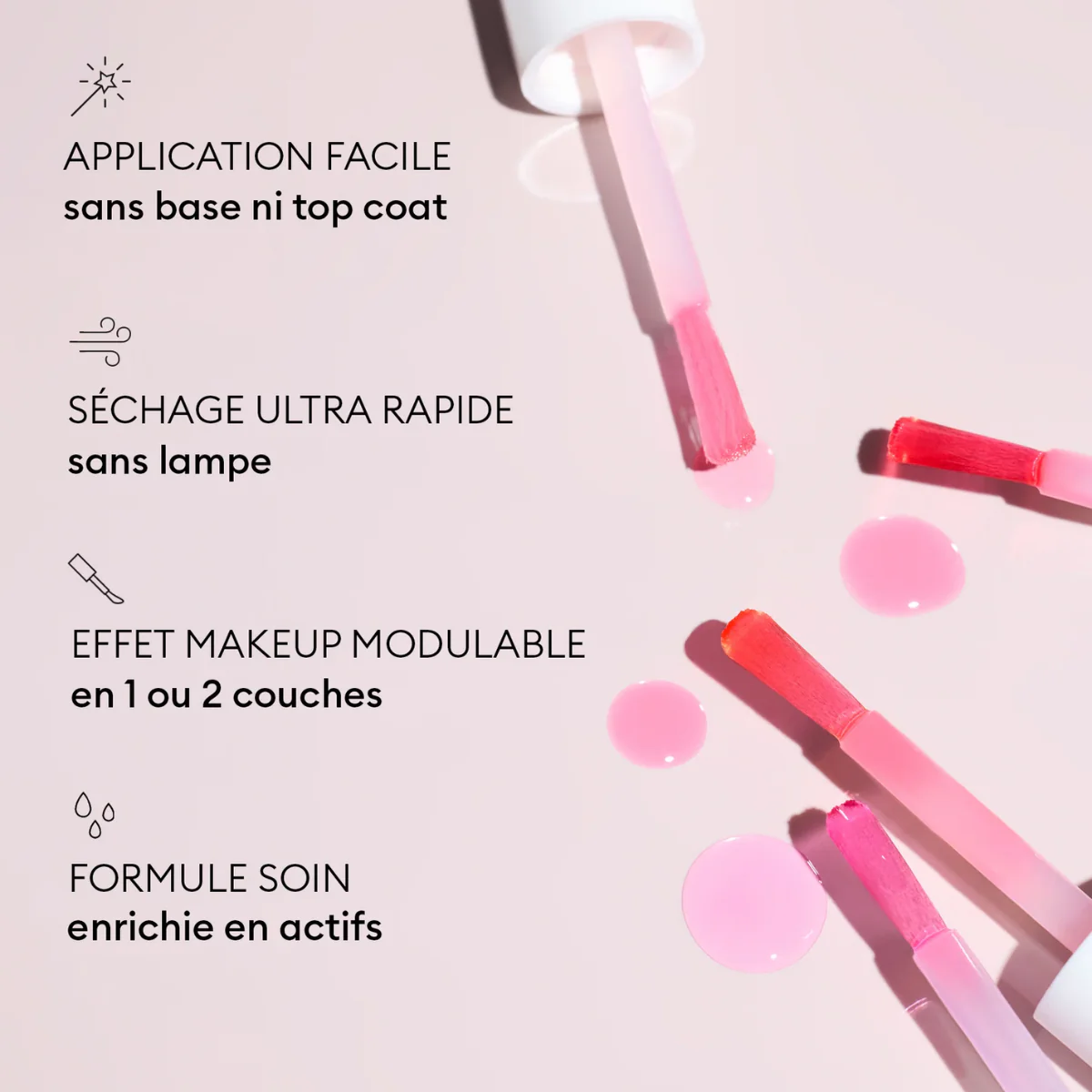 Vernis Soin Active - Glow Cranberry - 15 ml - Image 4