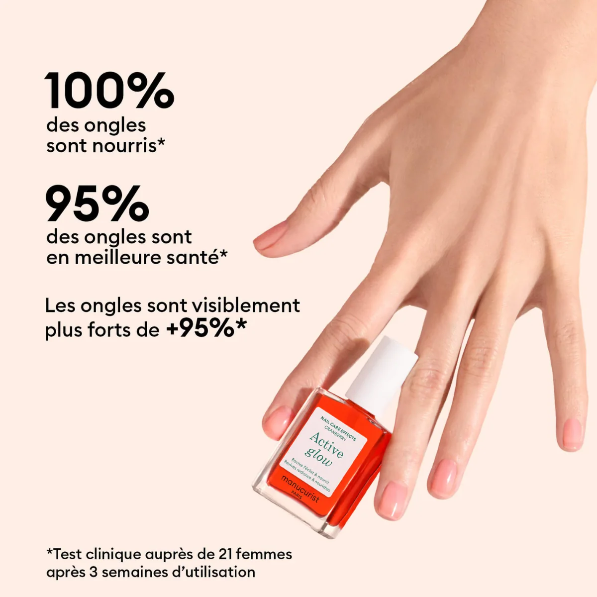 Vernis Soin Active - Glow Cranberry - 15 ml - Image 7