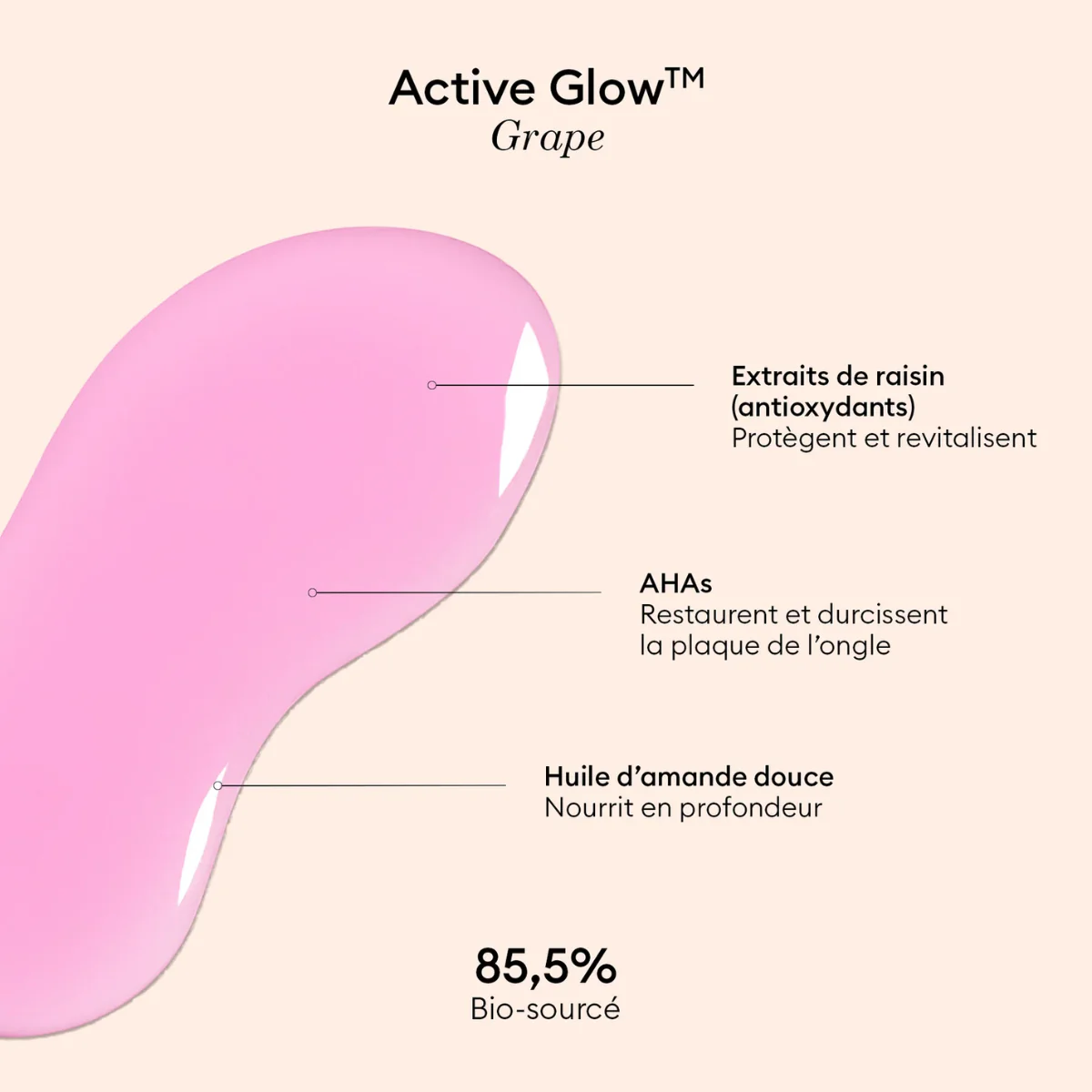 Vernis soin - Active Glow Grape - Image 4