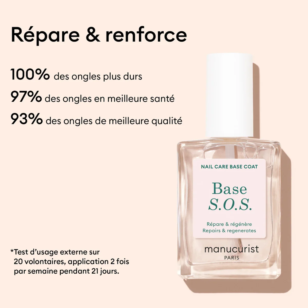 Vernis Soin Base S.O.S. - 15 ml - Image 2
