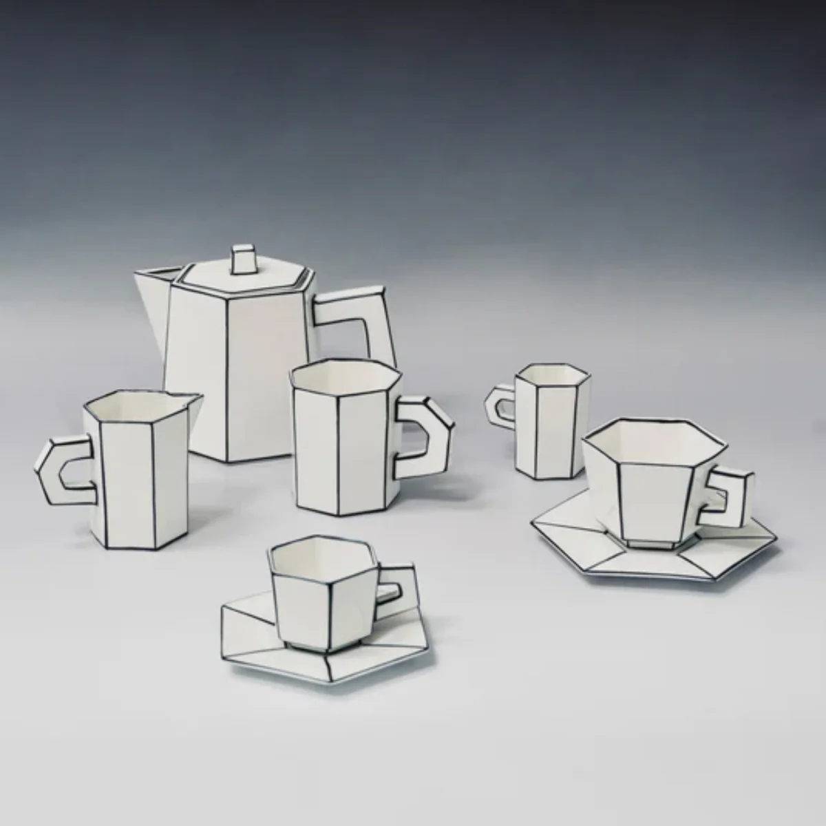 Tasse Cappuccino & Sous-coupe black carte blanche - Image 4