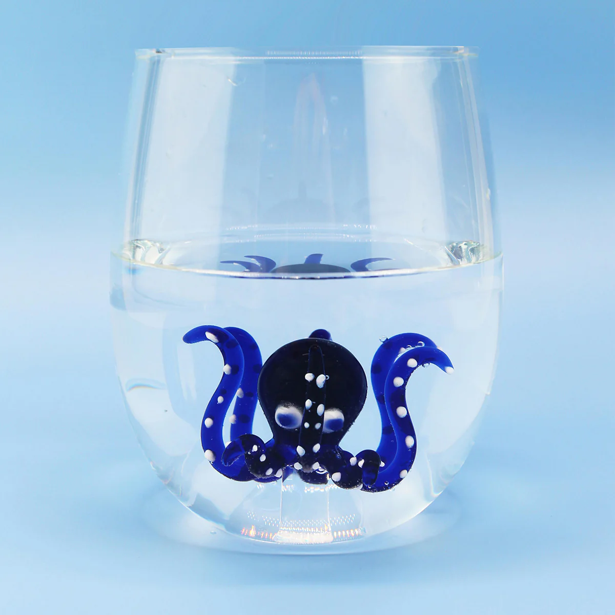 Verre pieuvre - Bleu - Image 3