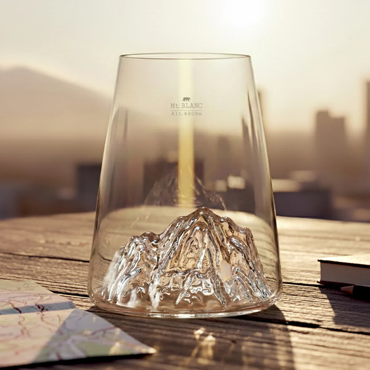Verre topographic Mont Blanc - Image 4