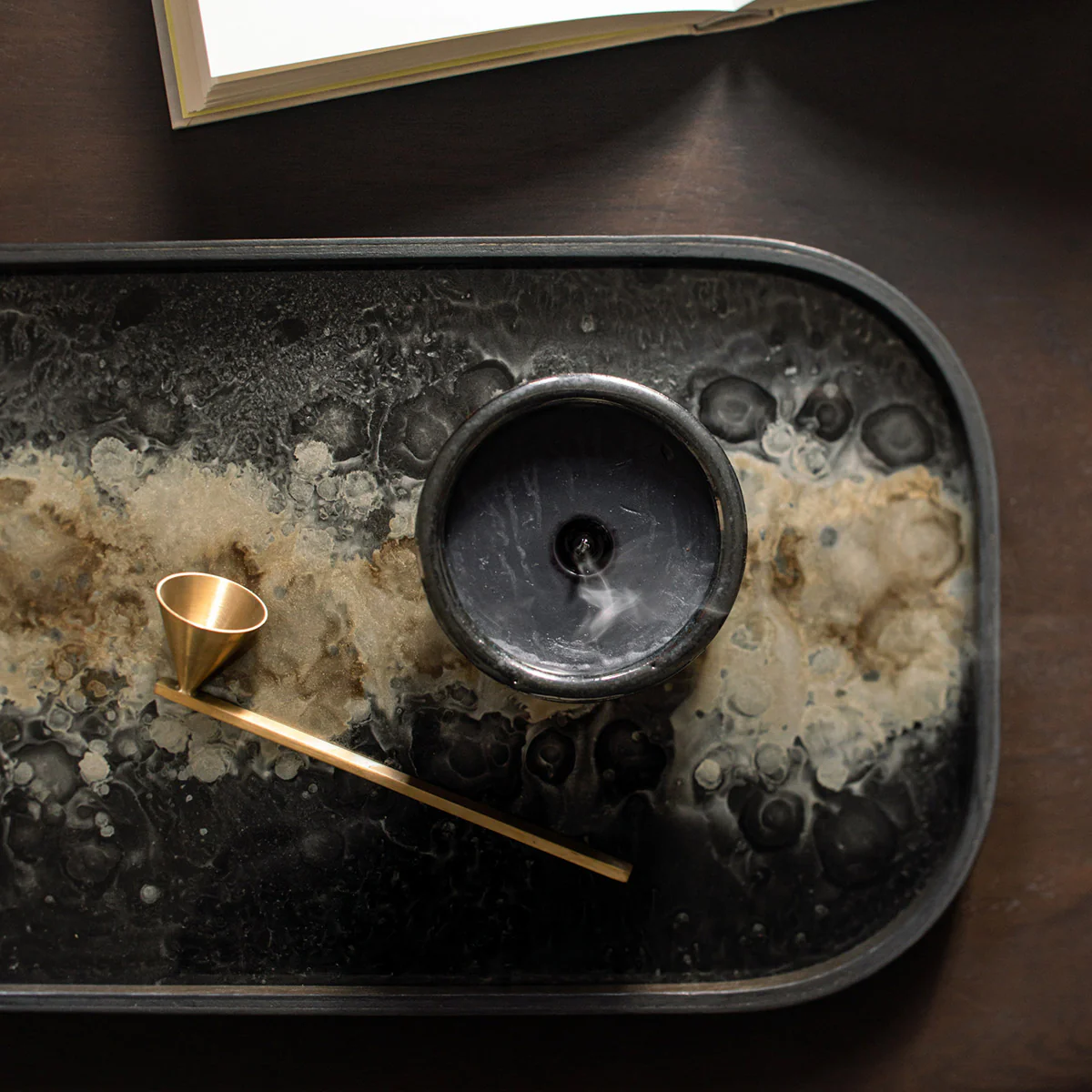 Vide poche en verre Black Organic - Image 3