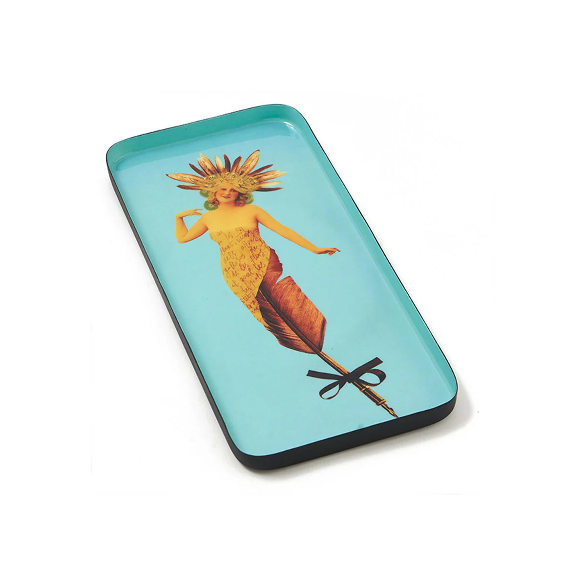 Vide-poche rectangulaire Poesy en fer - 12,5 × 28 cm - Image 4